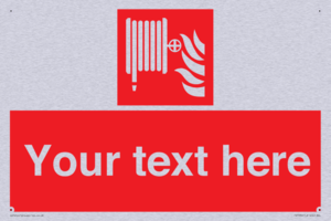 Custom Fire hose reel Sign